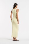 KELVIN DRAPED DRESS (LEMON)