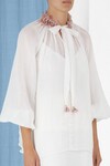 POSTCARD LANTERN BLOUSE (IVORY)