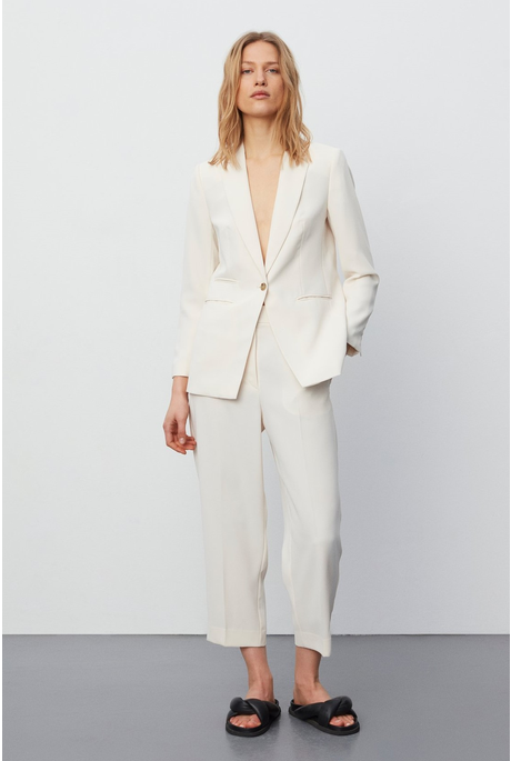 CLASSIC GABARDINE TROUSERS (IVORY)