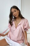 PETAL BLOUSE (PINK POPLIN)