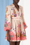 TROPICANA  PLUNGE MINI DRESS (CREAM FLORAL)