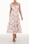 ROSA STRIPED PICNIC DRESS (LILAC ROSE)