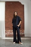 FLORENCE JOGGER (BLACK LINEN)