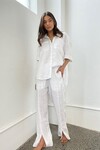 FLORENCE JOGGER (WHITE LINEN)