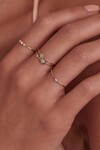 SWEET DROPLET DIAMOND RING (14K GOLD)