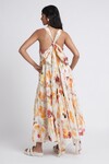 DASSIA TIERED BOW BACK MAXI DRESS (WALLPAPER FLORAL)