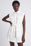 VISTA LINEN UTILITY DRESS (IVORY)