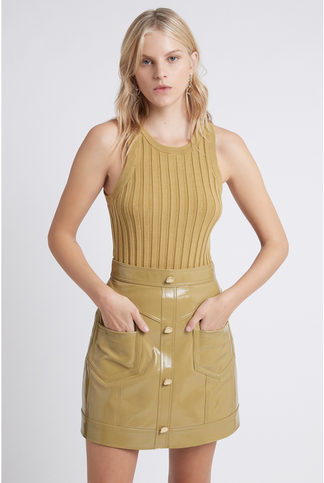 HYDRA RACER KNIT TOP (OLIVE GREEN)