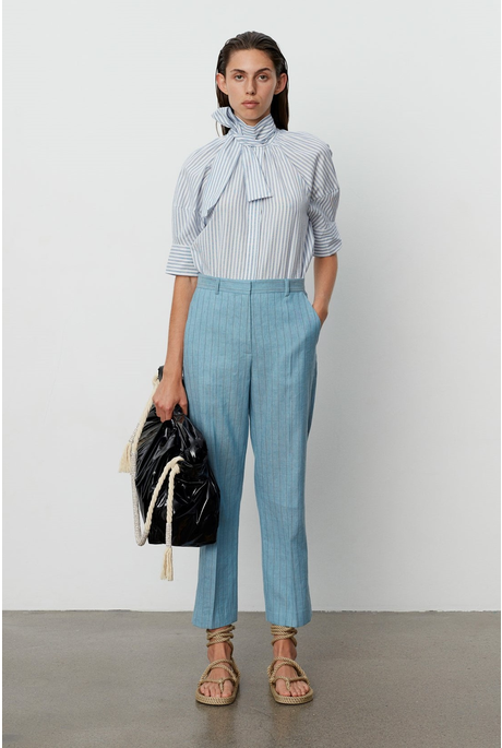 CLASSIC LADY PANTS (SUMMER PINSTRIPE)