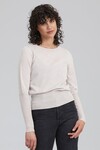 LONG RIB SWEATER (ALABASTER)