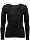 MERINO TULLE CREW (BLACK)