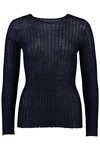 MERINO TULLE CREW (NAVY)