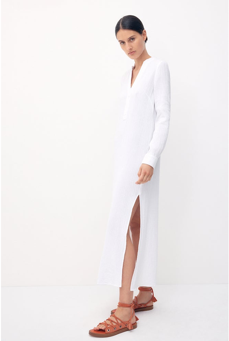 FRIEDA SHIRT DRESS (WHITE)