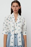 ELENA SHIRT (PETROL BOUQUET)