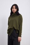 FUNNEL NECK JUMPER (OLIVE)