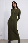 ILLUSION DRESS (OLIVE/ALABASTER)