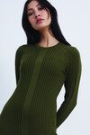 ILLUSION DRESS (OLIVE/ALABASTER)