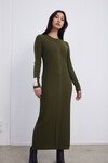 ILLUSION DRESS (OLIVE/ALABASTER)