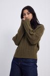 OKEWA RIB JUMPER (OLIVE)