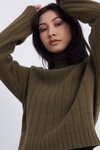 OKEWA RIB JUMPER (OLIVE)