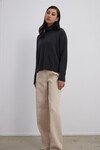 CASHMERE CROPPED SWEATER (CARBON)