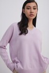 CASHMERE V SWEATER (IRIS)