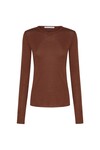 CLYDE LONG SLEEVE CREW (CINNAMON CHOCOLATE)