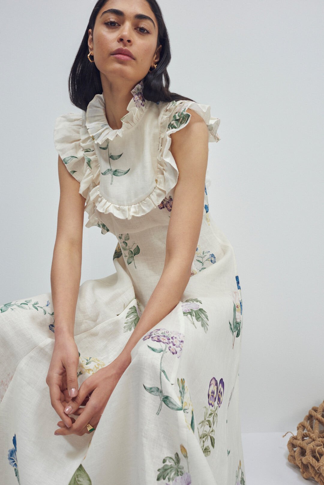 Alémais Jules Floral Midi Dress (Floral) | Lynn Woods