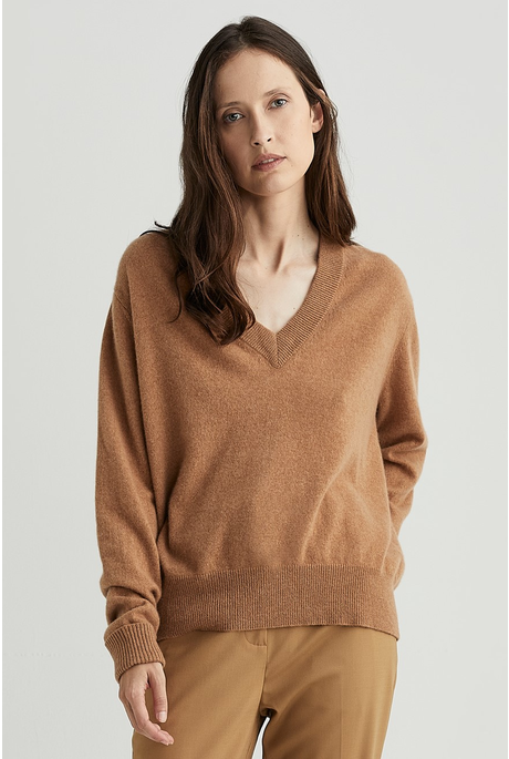 SHARPO CASHMERE SWEATER (AMBER POLISH)