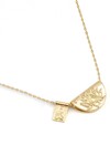 LOTUS AND LITTLE BUDDHA NECKLACE (18K GOLD VERMEIL)