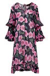 SLEEVE MADDEN DRESS (PINK/NAVY FLORAL)