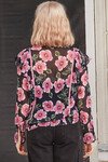 SHALL WE JEWEL BLOUSE (PINK/NAVY FLORAL)