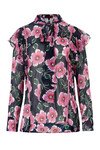 SHALL WE JEWEL BLOUSE (PINK/NAVY FLORAL)