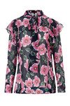 SHALL WE JEWEL BLOUSE (PINK/NAVY FLORAL)