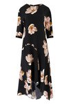 INNER CITY BLOOM DRESS (BLACK FLORAL)