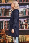 A HUFF AND A RUFFLE SHIRT (NAVY)