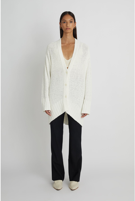 FRENCHY KNIT CARDIGAN (CREAM)