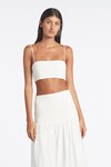 DIANA SMOCKED MAXI SKIRT (IVORY)