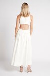 INTROSPECT  CUT OUT MIDI DRESS (IVORY)