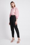 NOVA STEPPED HEM PANT (BLACK)