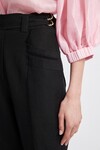 NOVA STEPPED HEM PANT (BLACK)