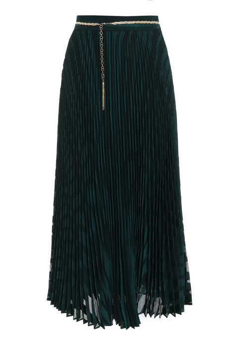 BURNOUT SUNRAY SKIRT (TEAL)