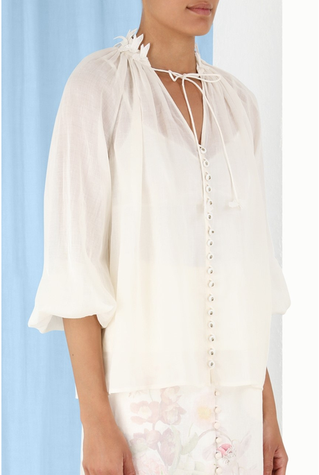 DANCER LANTERN BLOUSE (IVORY)