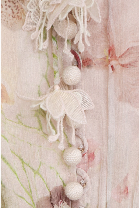 Zimmermann Dancer Flutter Playsuit Alabaster Garden Floral