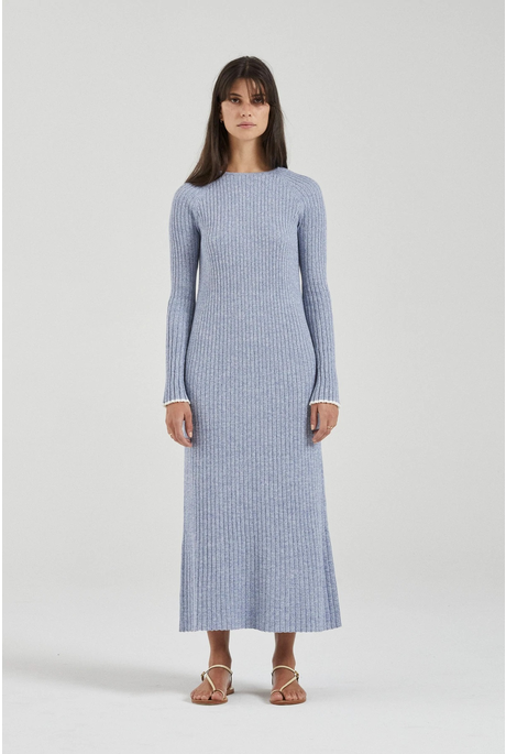 THE THEA DRESS (CORNFLOWER TWIST)