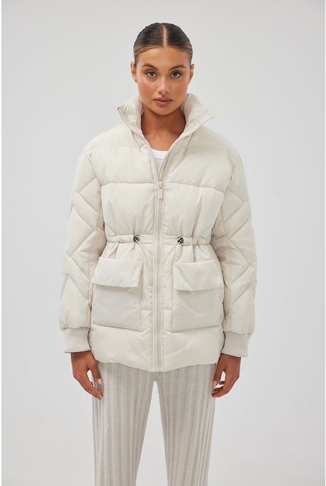 ARIES PUFFER JACKET (IVORY)