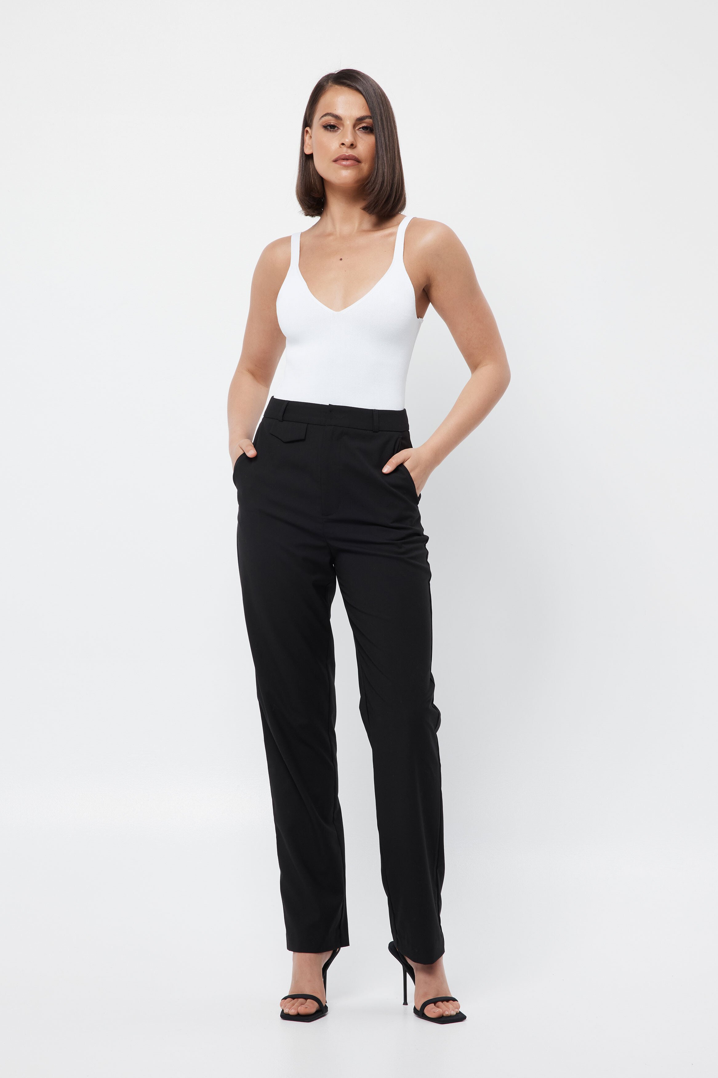 Mossman New Yorker Pant Black | Lynn Woods Clothing