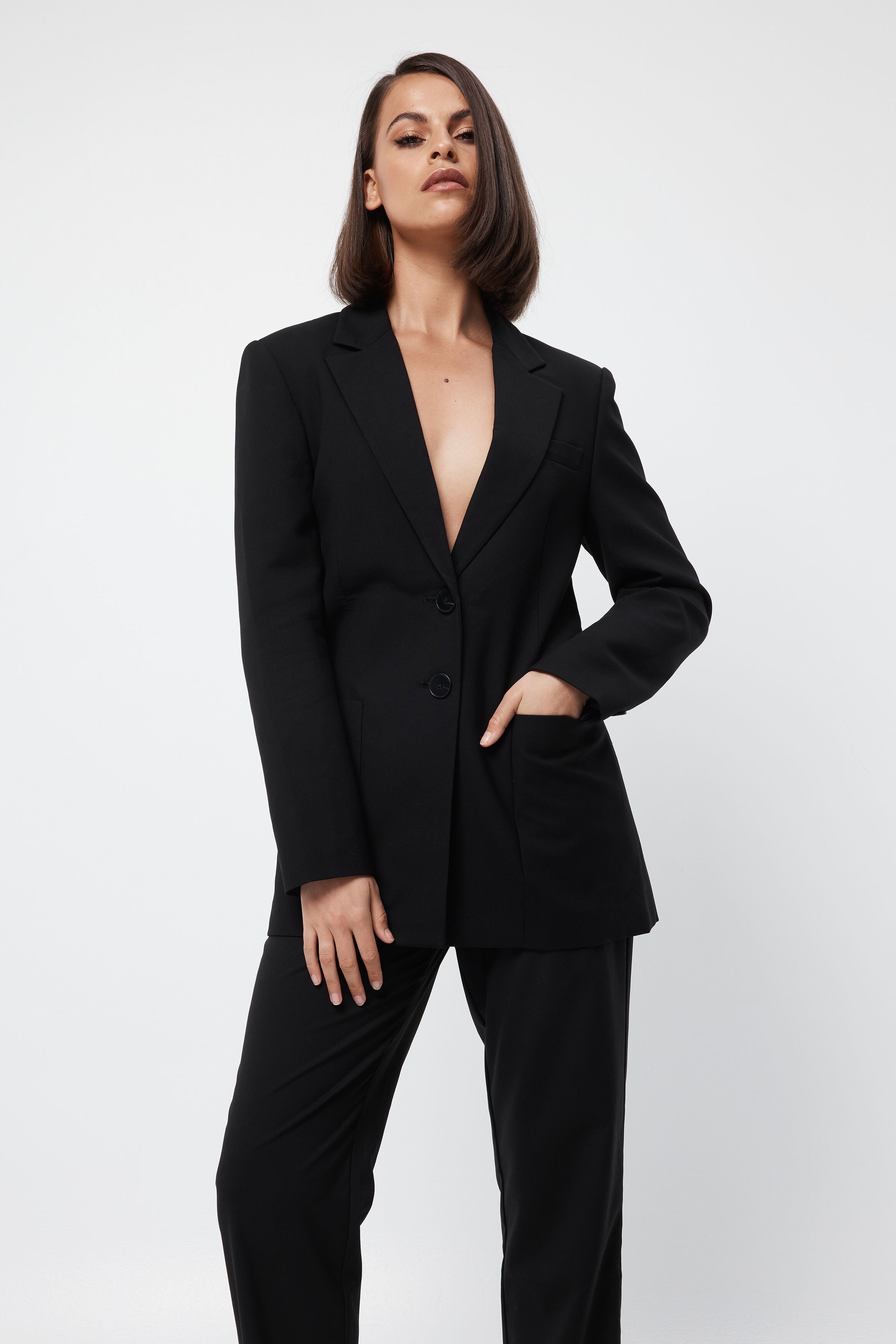 Mossman New Yorker Blazer Black | Lynn Woods Clothing