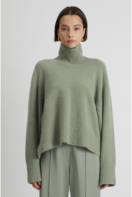 FOREST TURTLENECK JUMPER (DUSTY JADE)