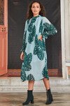 PLEAT ME RIGHT DRESS (GREEN LEAF)